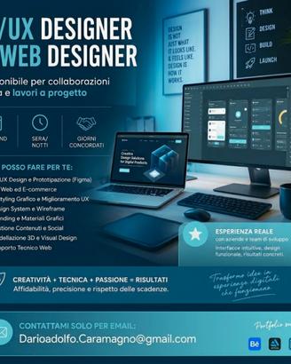 UI/UX & Web Designer disponibile per collaborare