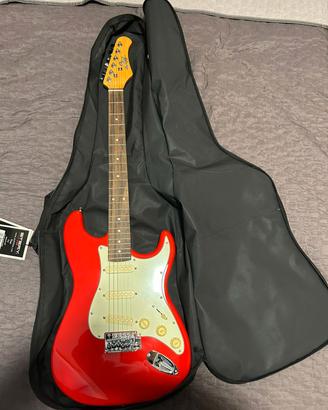 Chitarra elettrica con amplificatore