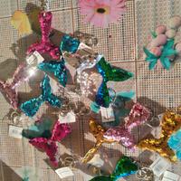 Portachiavi a coda di sirena glitterati!