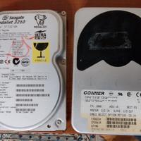 Hard disk antichi: 500 Mb e 3 Gb