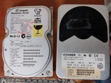 Hard disk antichi: 500 Mb e 3 Gb