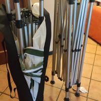 gazebo in alluminio completo e telaio 3 x 3