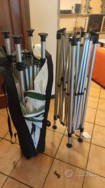 gazebo in alluminio completo e telaio 3 x 3