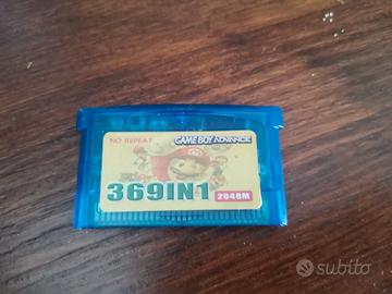 Game boy advance cartuccia 369 giochi in 1 