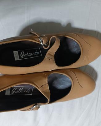scarpa in pelle Gallardo per flamenco 
