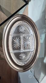 antipastiera centrotavola metallo argentato