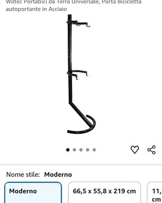Porta bicicletta verticale a 2 posti