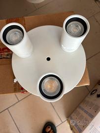 Plafoniera 3 faretti