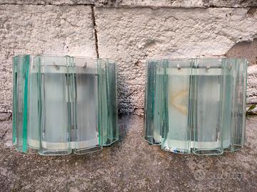 Coppia di applique design vintage