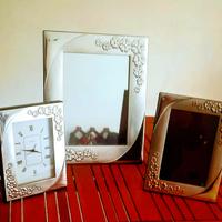 Tris portafoto in argento