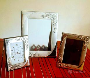 Tris portafoto in argento