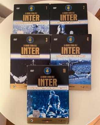 5 dvd+ 1 della grande storia dell’Inter
