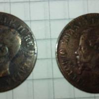 Lotto 2 monete Regno da 2 cent Una Rara