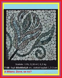 Ciottoli di fiume, BOCCIOLO mosaico, mai ....