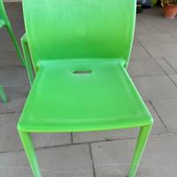 4 sedie Magis Air Chair verde chiaro