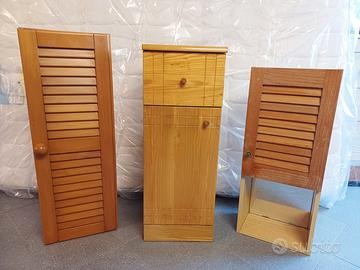 N. 3 MOBILETTI IN LEGNO