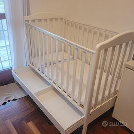 Lettino in legno Azzurra Design con materasso