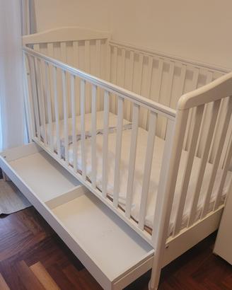 Lettino in legno Azzurra Design con materasso