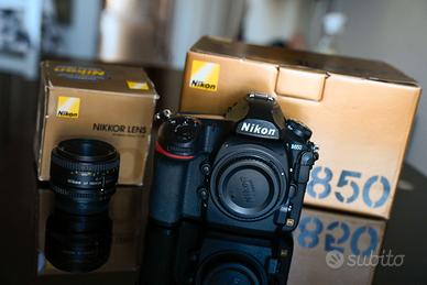 Nikon D850 Usata + Nikkor 50 mm 1.8