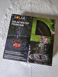 Fontana Solare per Laghetto o Giardino con Luci LE