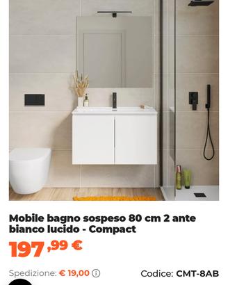 mobile bagno sospeso 