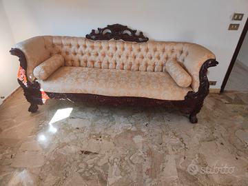 divani in mogano intarsiato 