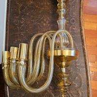 lampadario vetro Murano 5 bracci