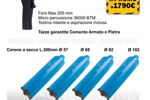 Carotatrice SEADRILL2000P con 4 f oretti in omaggi