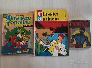 Topolino, Diabolik, Classici Audacia Anni 50/60