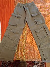 pantaloni cargo jeans 