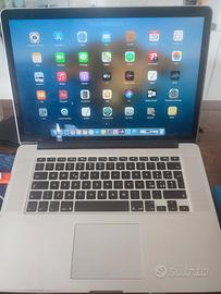 MacBook Pro 15 pollici Retina 16 GB RAM 500 GB SSD