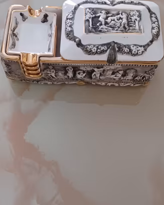 Cofanetto + 4 svuotatasche Capodimonte