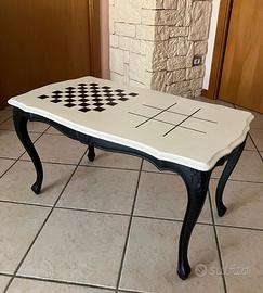 Tavolino caffè con scacchiera