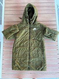 Nike piumino lungo verde taglia M double face