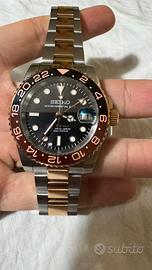 Seiko Mod Gmt Rootbeer Nh34 automatico