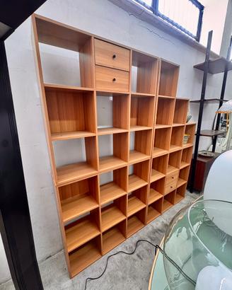 Libreria componibile a quattro moduli, anni '70