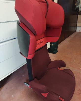 Seggiolino auto Cybex silver X-fix, rosso