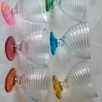 Set di 6 coppette in vetro