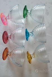 Set di 6 coppette in vetro