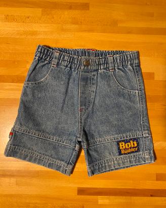 Pantaloncino shorts denim bimbo/a Bob the Builder