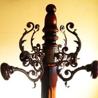 Appendiabiti,Legno Noce/Radica,Opera artigianato