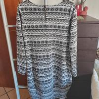 Vestito fantasia bianco e nero