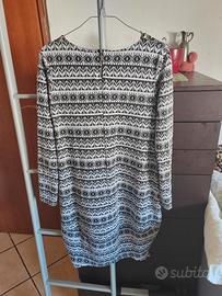 Vestito fantasia bianco e nero