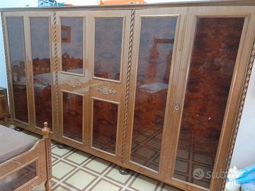 Armadio 6 ante Radica di noce