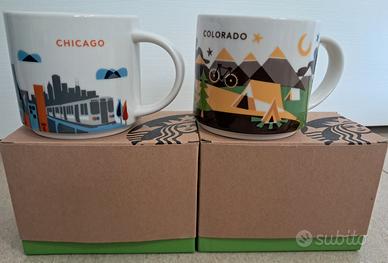 2 tazze starbucks collection Chicago e Colorado 