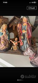Presepe d’epoca anni 40/50 in terracotta