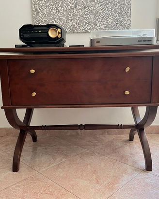 Mobile vintage porta TV / hi-fi / giradischi legno