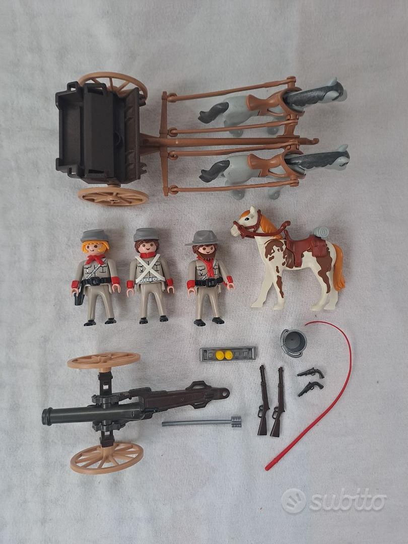 5 X SOLDATO SUDISTA GRIGIO BLU Playmobil Con Borsa Vs