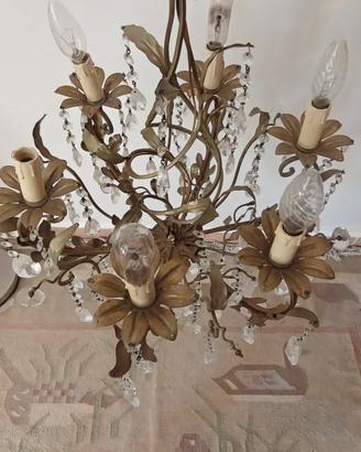 lampadario antico vintage 