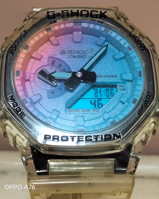 casio g-shock ga-2100 – edizione skeleton rainbow